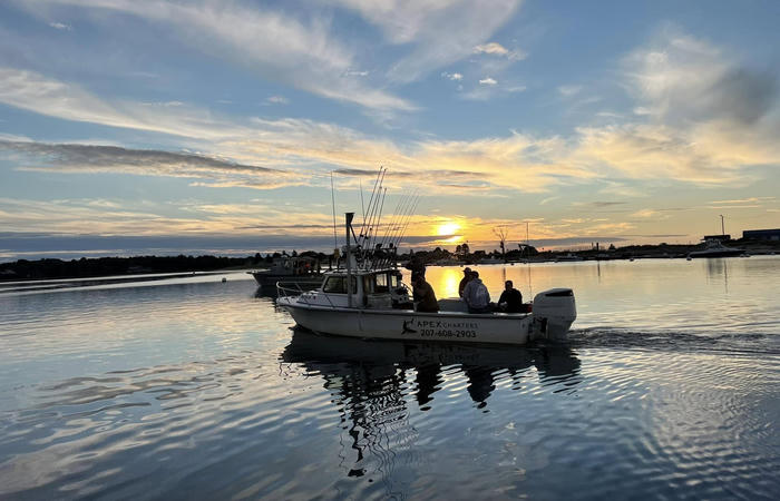 Mindful Building team in fishing boat